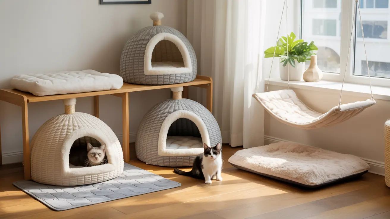 Camas e Ninhos: O Refúgio Perfeito para o Sono Felino